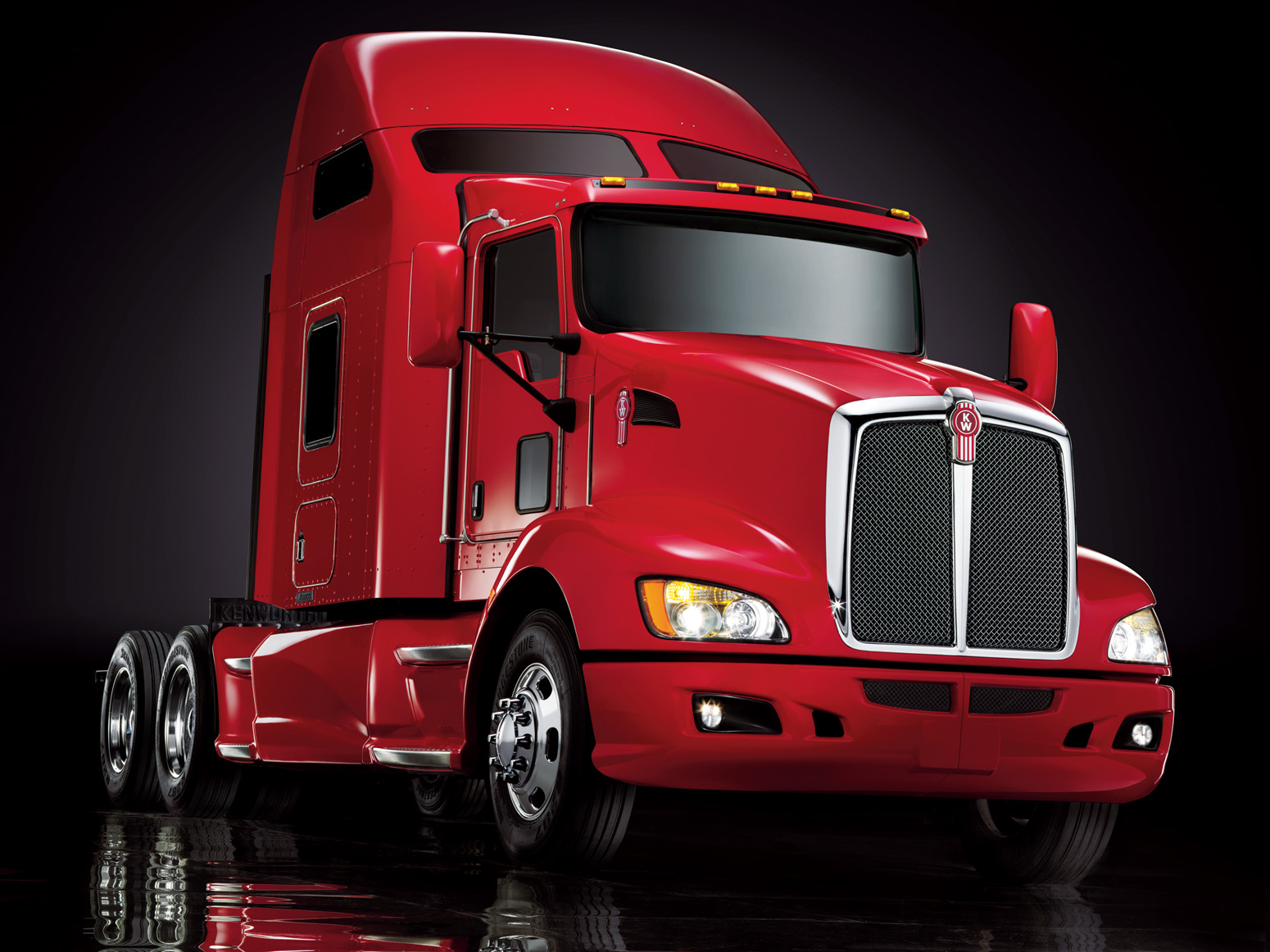 red kenworth truck on black craig wagner  — Studio 3, Inc.