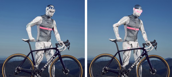 Rapha-Vest before and after post-production