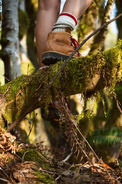 Hiker Wearing Danner Boots